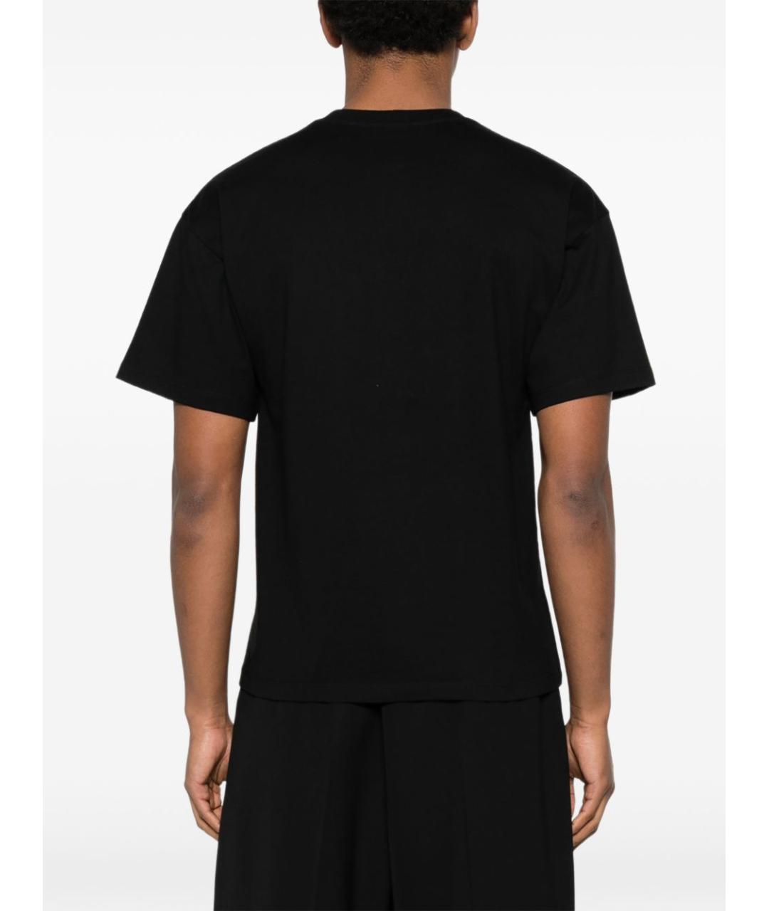 CELINE Черная хлопковая футболка, фото 4