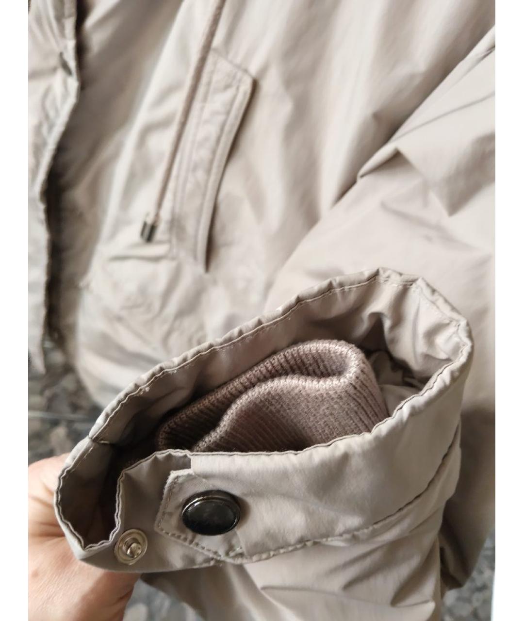 12 STOREEZ Бежевый полиэстеровый пуховик, фото 3
