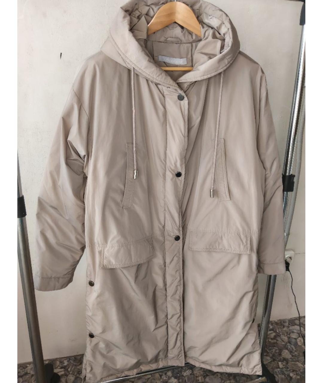 12 STOREEZ Бежевый полиэстеровый пуховик, фото 5