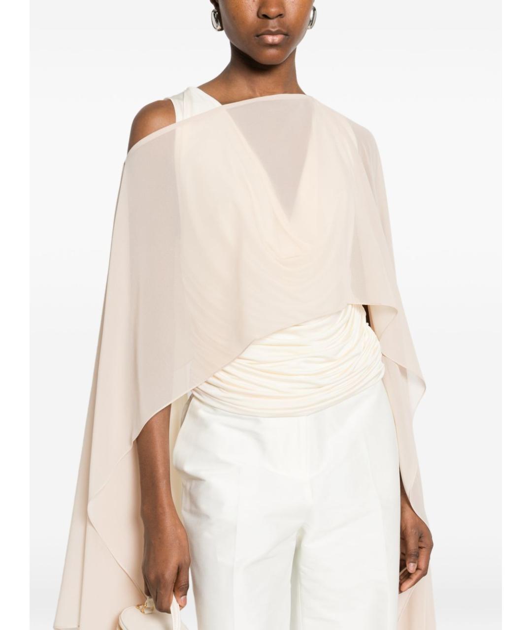 GIANLUCA CAPANNOLO Бежевый шарф, фото 4