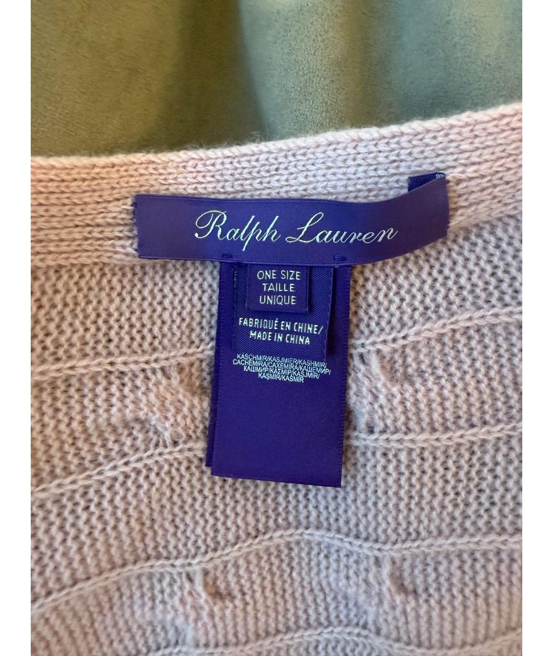RALPH LAUREN Розовый кашемировый джемпер / свитер, фото 7