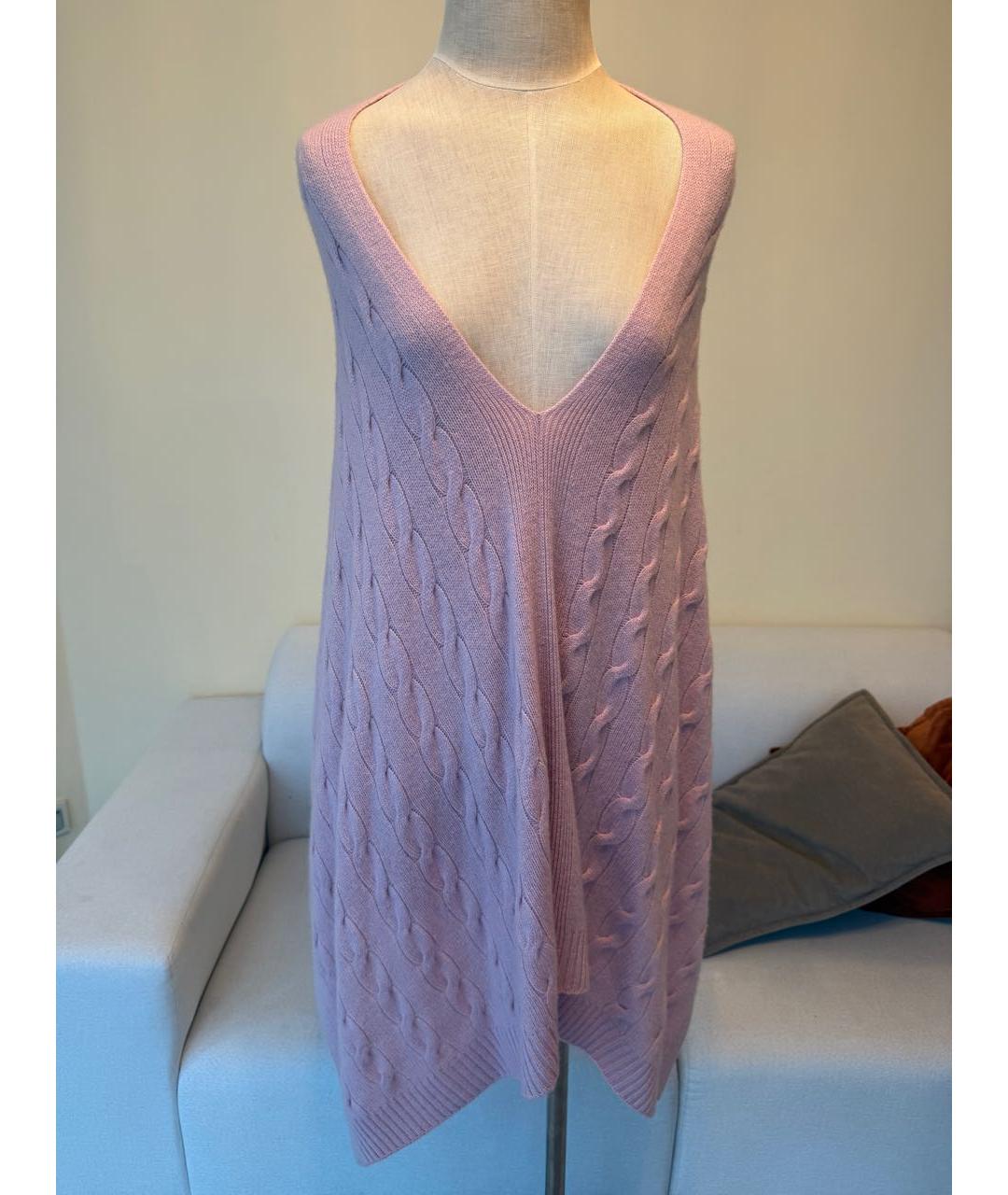 RALPH LAUREN Розовый кашемировый джемпер / свитер, фото 2