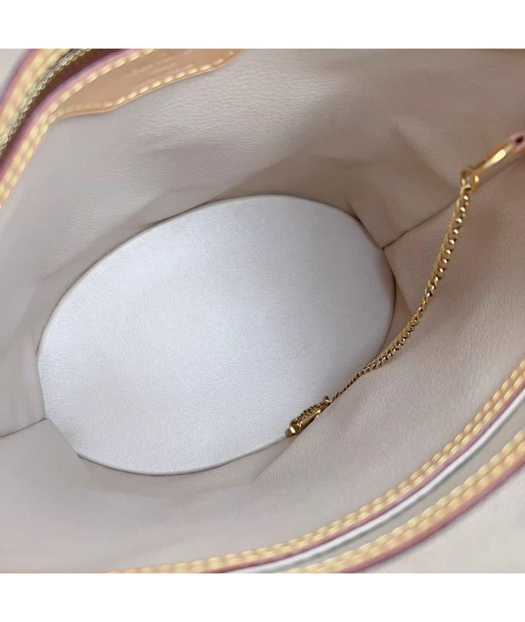 LOUIS VUITTON Коричневая кожаная сумка с короткими ручками, фото 7