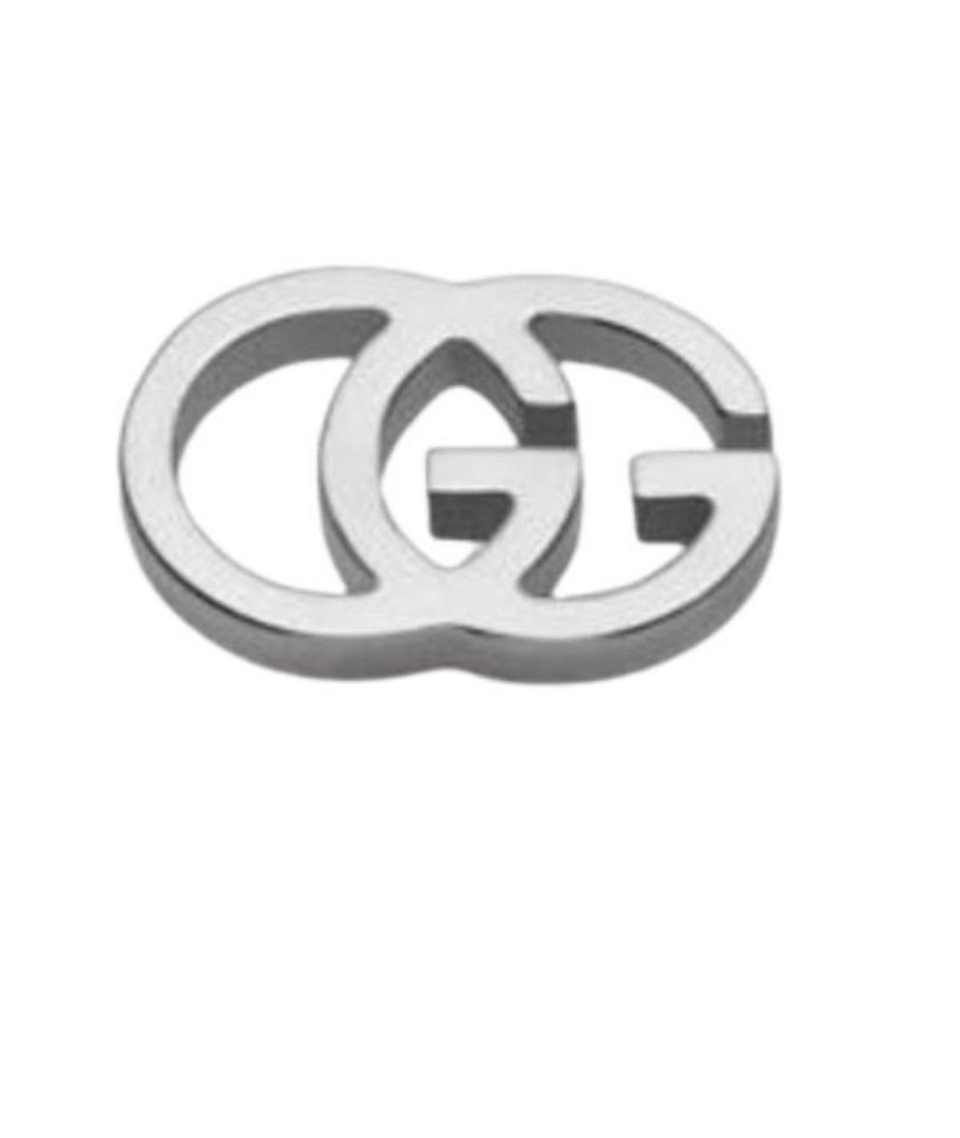 GUCCI Серые серьги из белого золота, фото 1