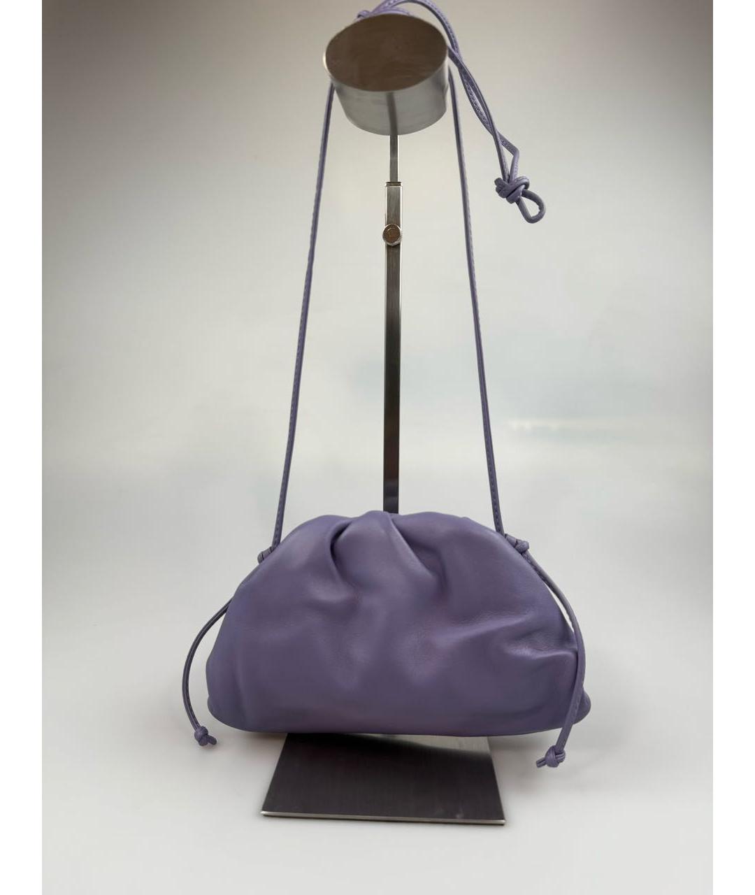 BOTTEGA VENETA Фиолетовая кожаная сумка через плечо, фото 5