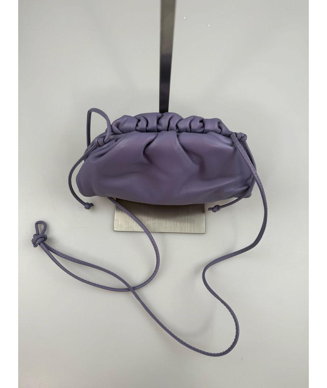 BOTTEGA VENETA Фиолетовая кожаная сумка через плечо, фото 3