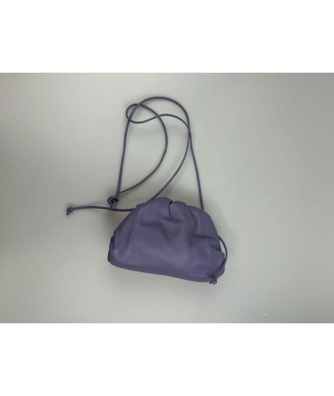 BOTTEGA VENETA Фиолетовая кожаная сумка через плечо, фото 2