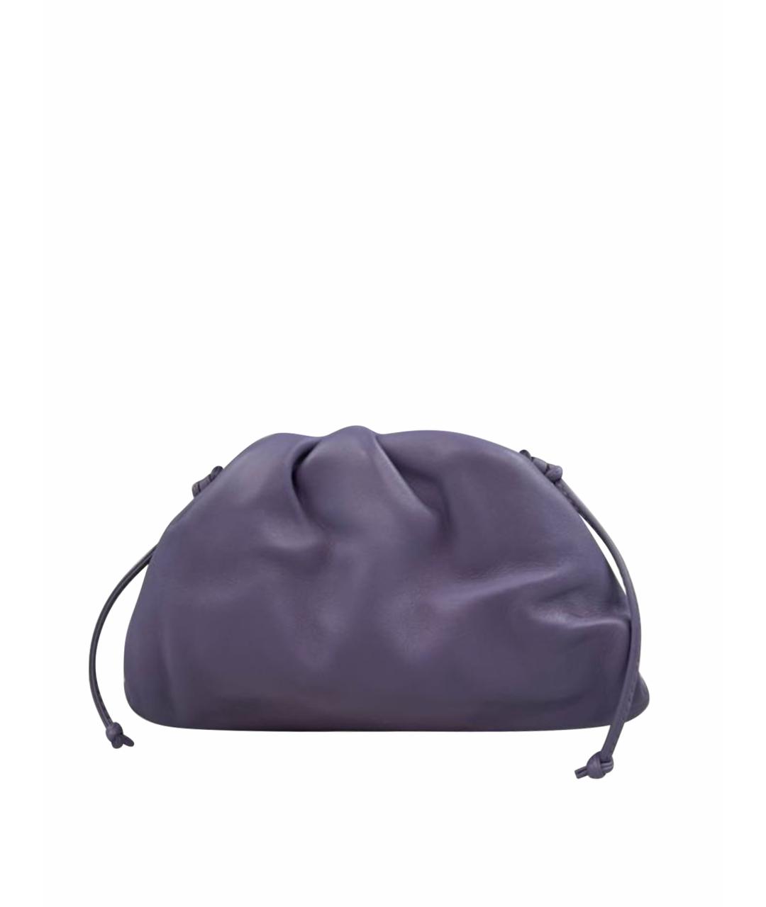 BOTTEGA VENETA Фиолетовая кожаная сумка через плечо, фото 1