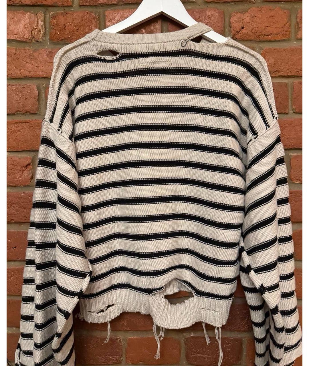 MAISON MARGIELA Белый хлопковый джемпер / свитер, фото 2