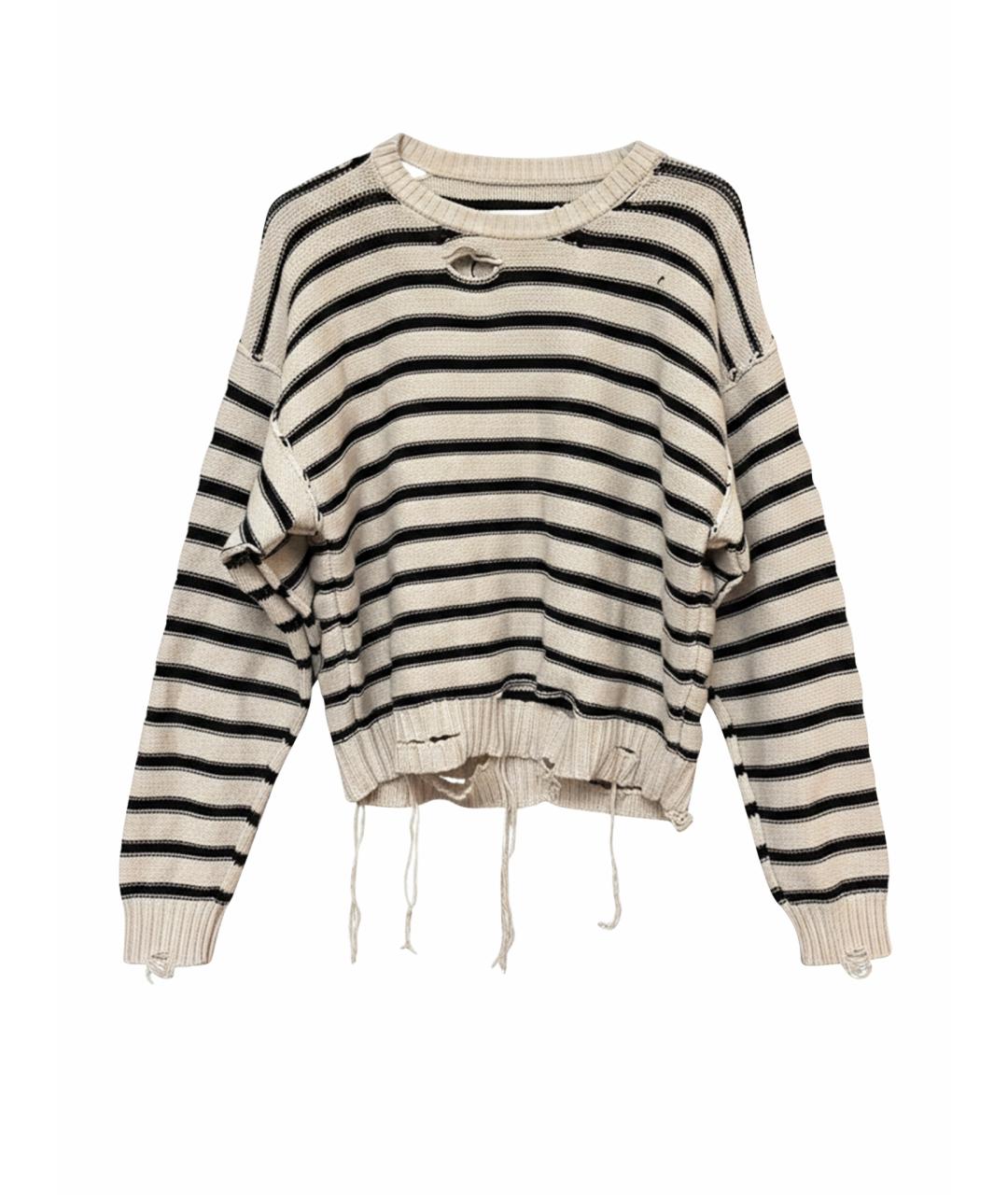 MAISON MARGIELA Белый хлопковый джемпер / свитер, фото 1