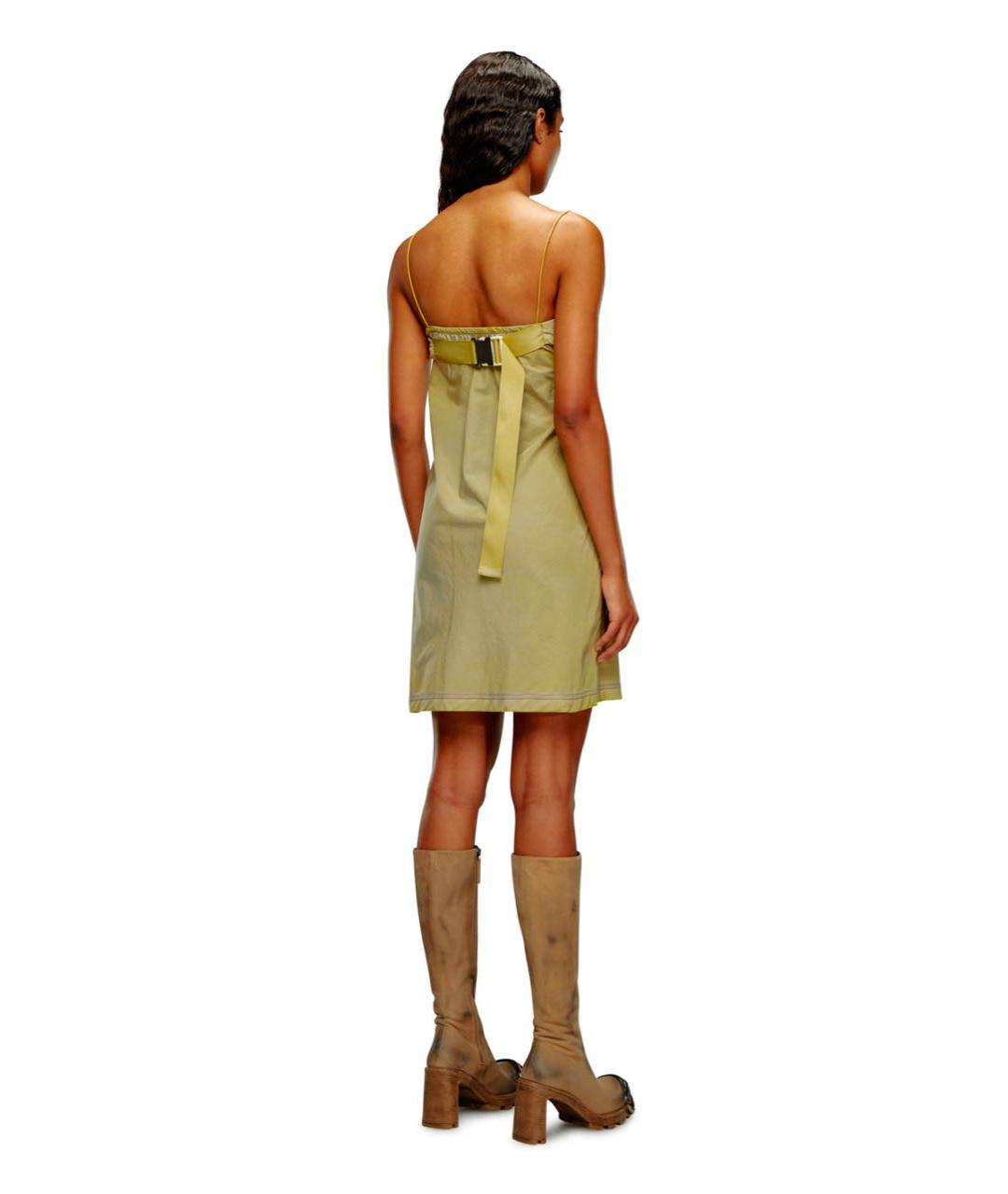 DIESEL Зеленый полиамидовый сарафан, фото 7