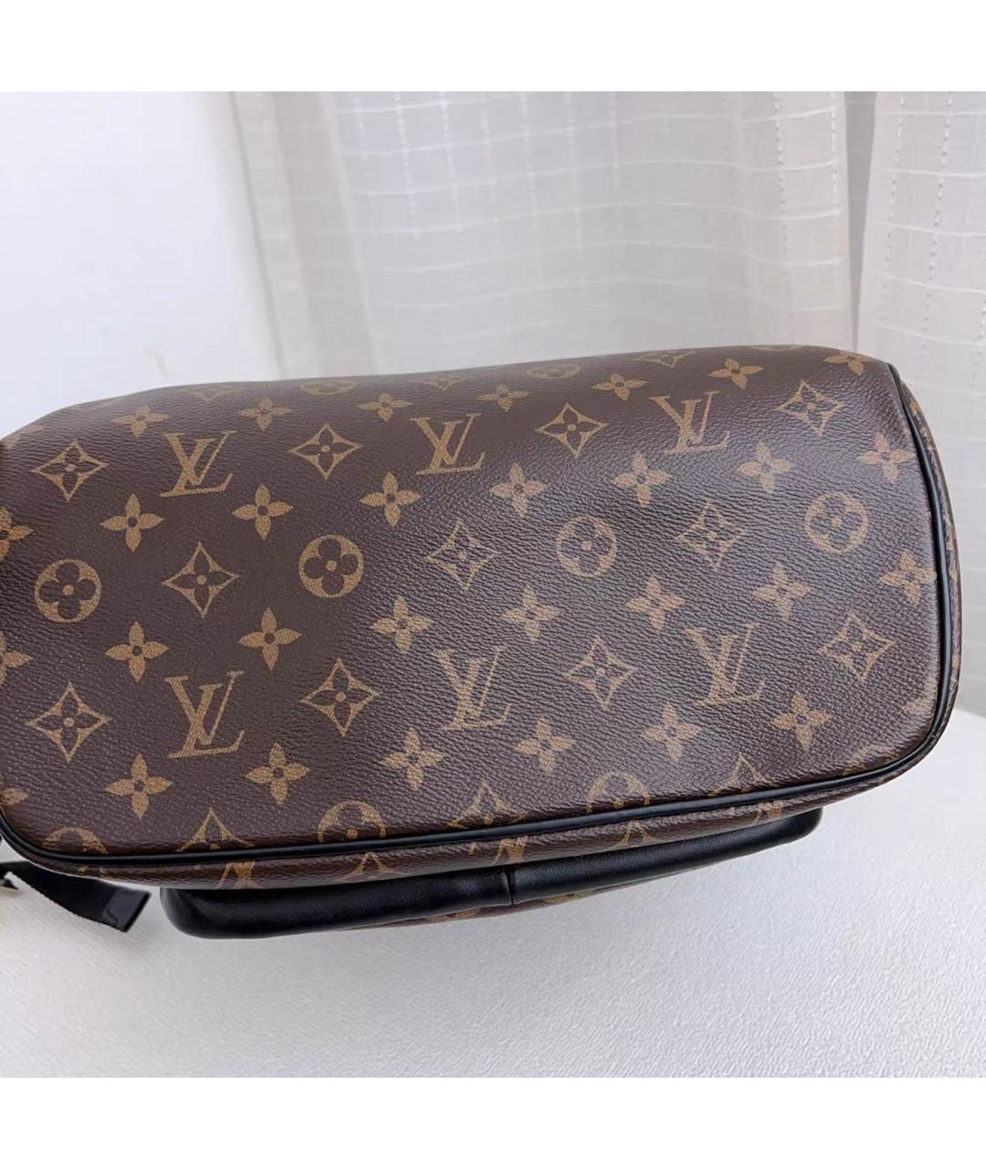 LOUIS VUITTON Коричневый кожаный рюкзак, фото 7