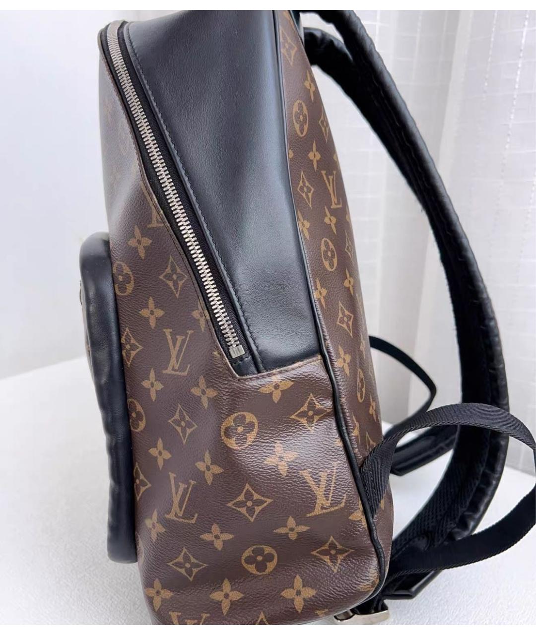 LOUIS VUITTON Коричневый кожаный рюкзак, фото 6