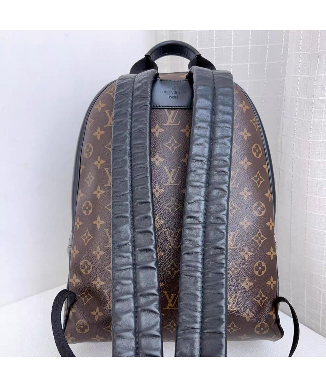 LOUIS VUITTON Коричневый кожаный рюкзак, фото 3