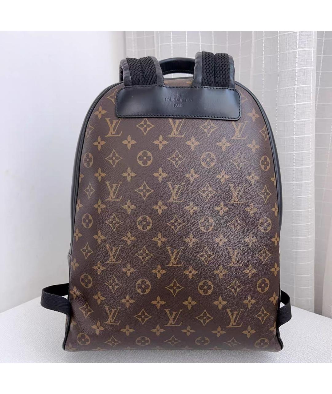 LOUIS VUITTON Коричневый кожаный рюкзак, фото 2