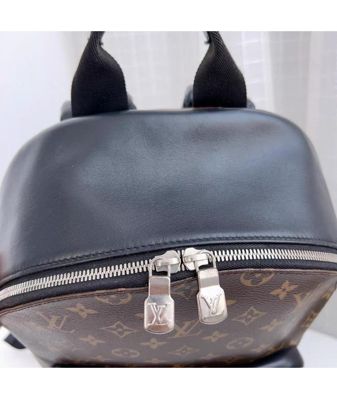 LOUIS VUITTON Коричневый кожаный рюкзак, фото 4