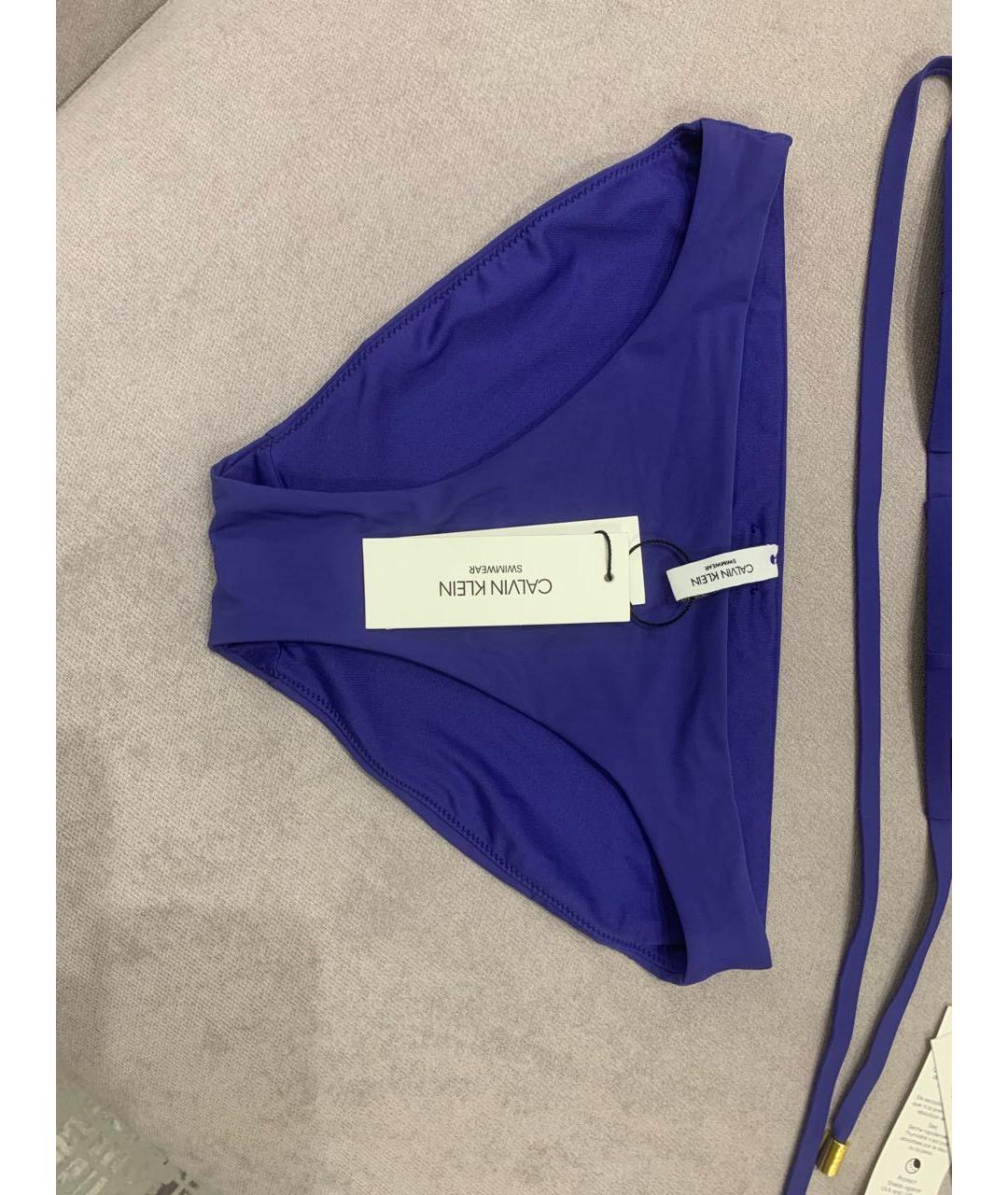 CALVIN KLEIN Фиолетовый полиамидовый купальник, фото 3