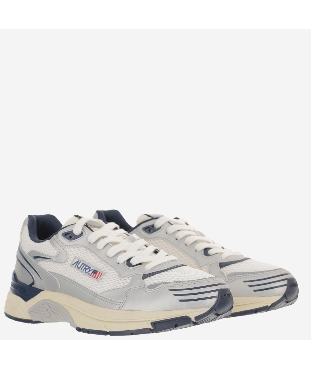 AUTRY Синие низкие кроссовки / кеды из искусственной кожи, фото 2