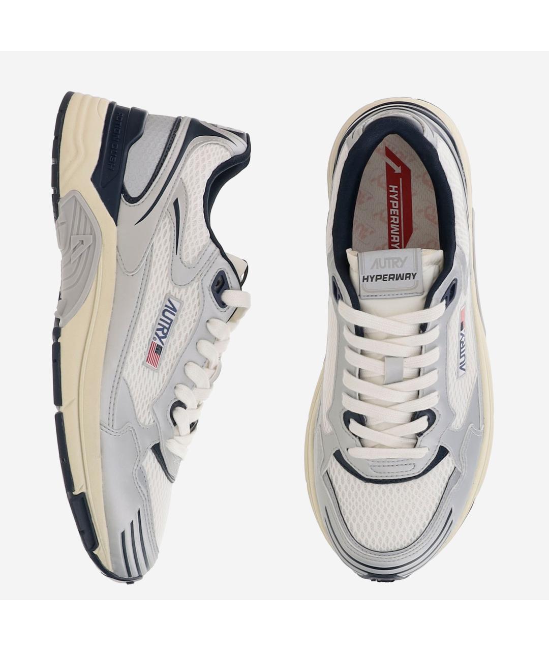 AUTRY Синие низкие кроссовки / кеды из искусственной кожи, фото 4