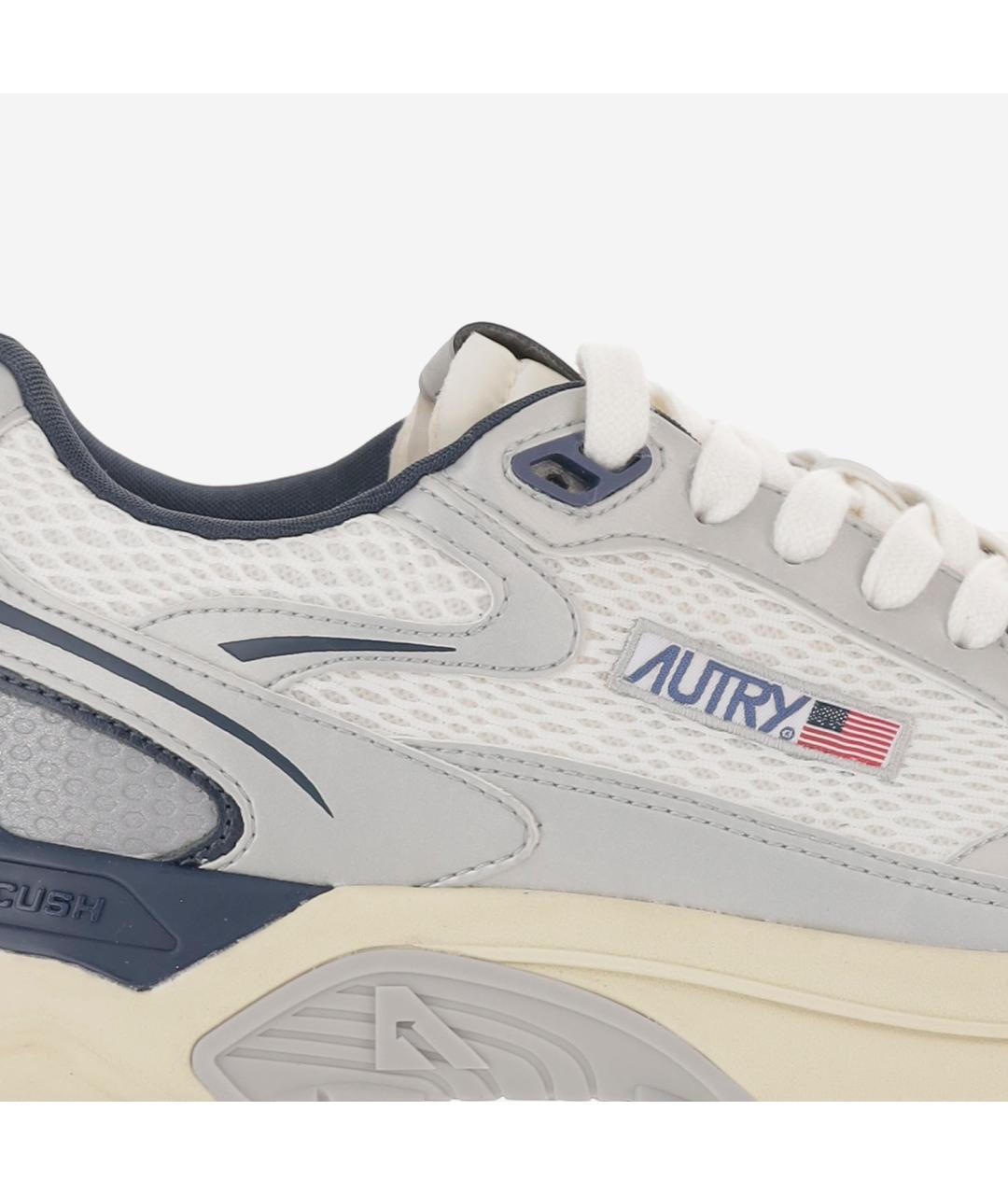 AUTRY Синие низкие кроссовки / кеды из искусственной кожи, фото 5