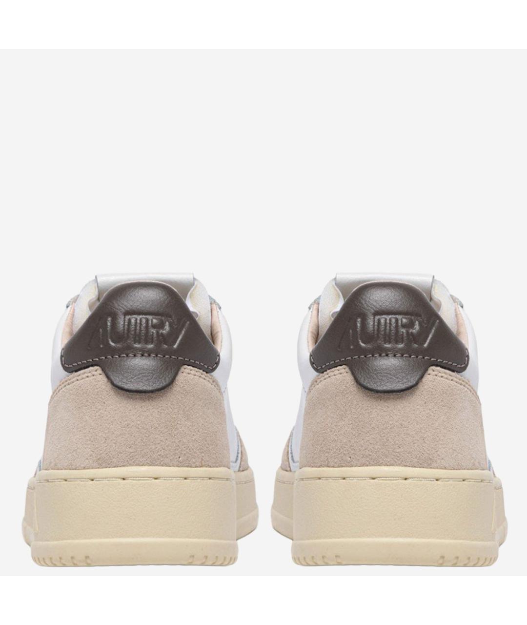 AUTRY Коричневые кожаные низкие кроссовки / кеды, фото 3