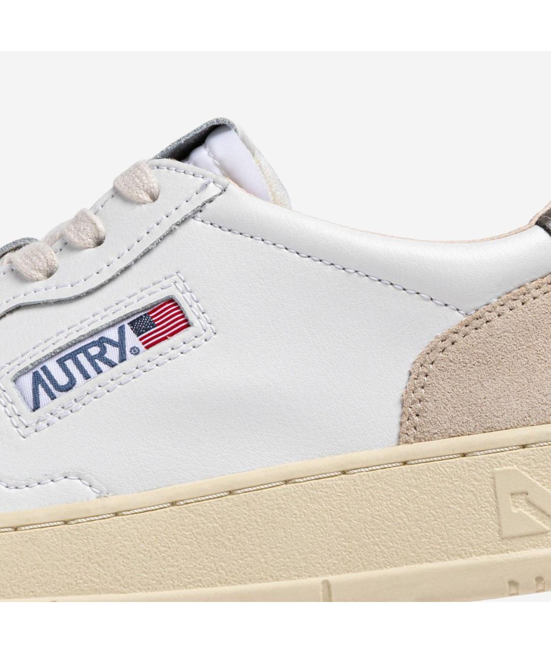 AUTRY Коричневые кожаные низкие кроссовки / кеды, фото 5