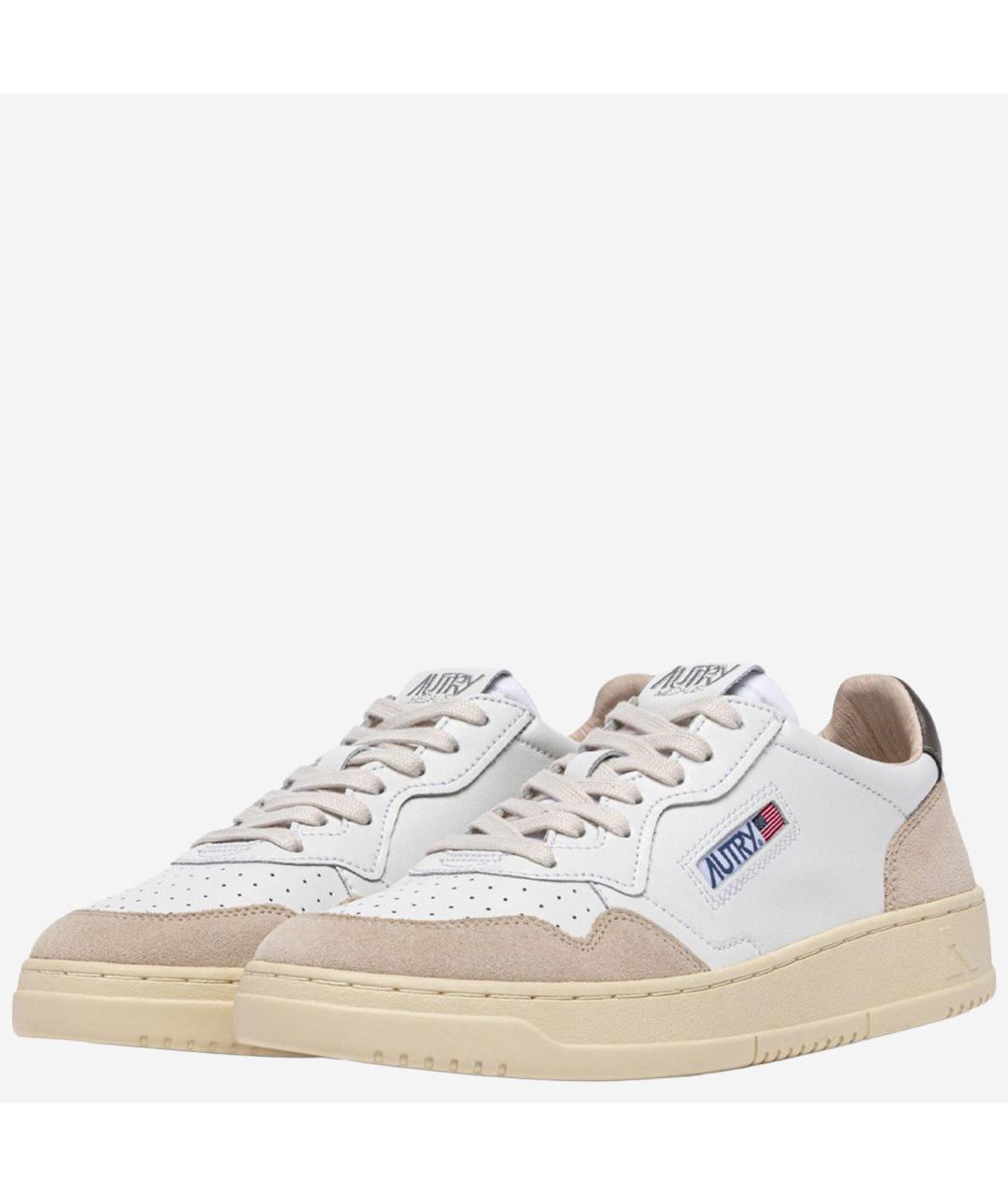 AUTRY Коричневые кожаные низкие кроссовки / кеды, фото 2