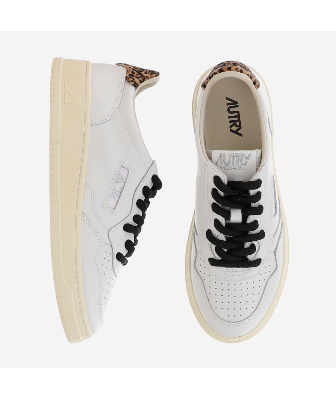 AUTRY Белые кожаные кроссовки, фото 4