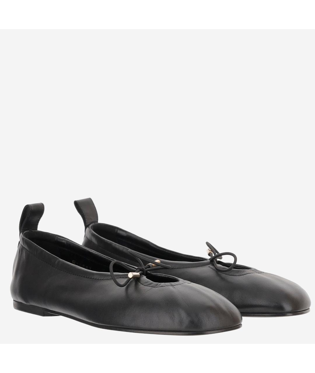 ALOHAS Черные кожаные балетки, фото 3