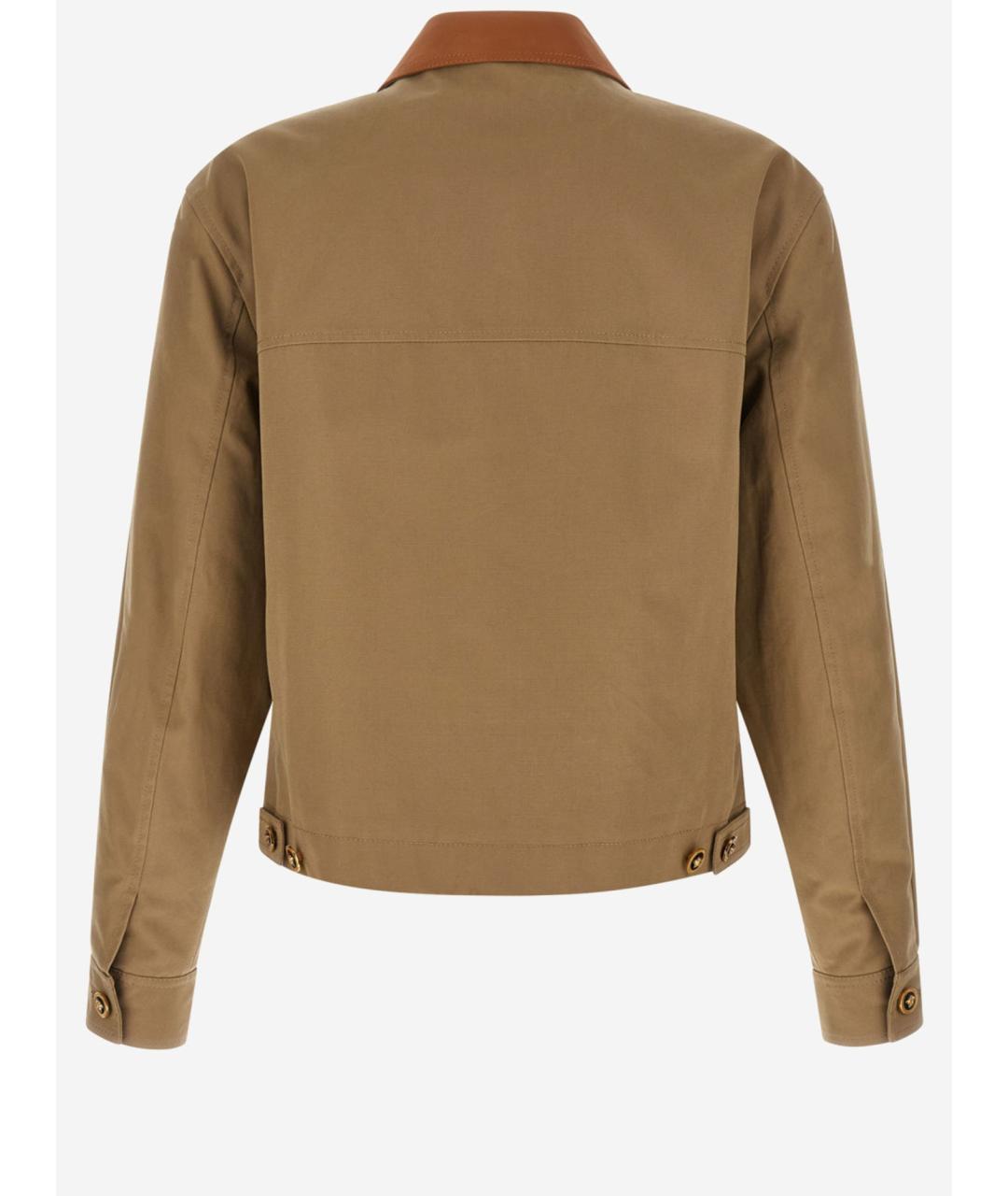 VERSACE Бежевая хлопковая куртка, фото 2