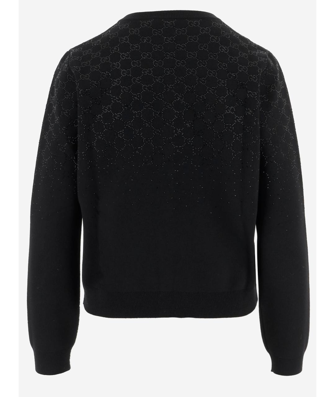GUCCI Черный шерстяной кардиган, фото 2