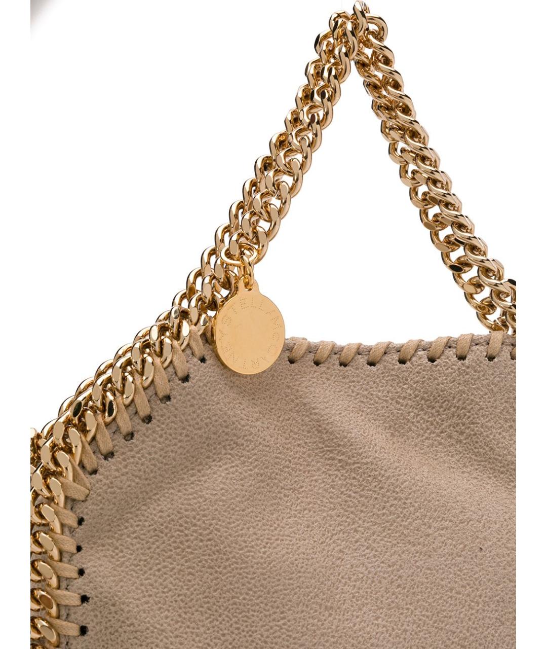 STELLA MCCARTNEY Бежевая сумка тоут из искусственной кожи, фото 3