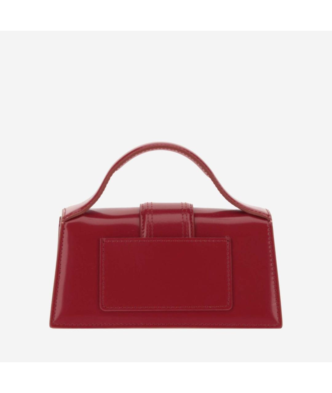 JACQUEMUS Красная кожаная сумка через плечо, фото 3