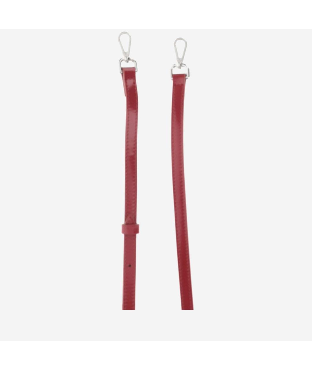 JACQUEMUS Красная кожаная сумка через плечо, фото 4