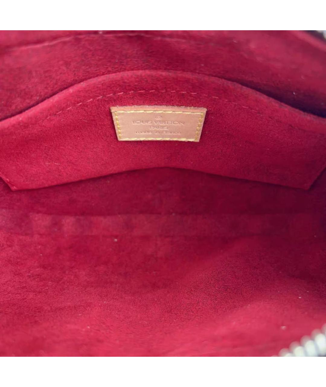 LOUIS VUITTON Коричневая кожаная сумка с короткими ручками, фото 8