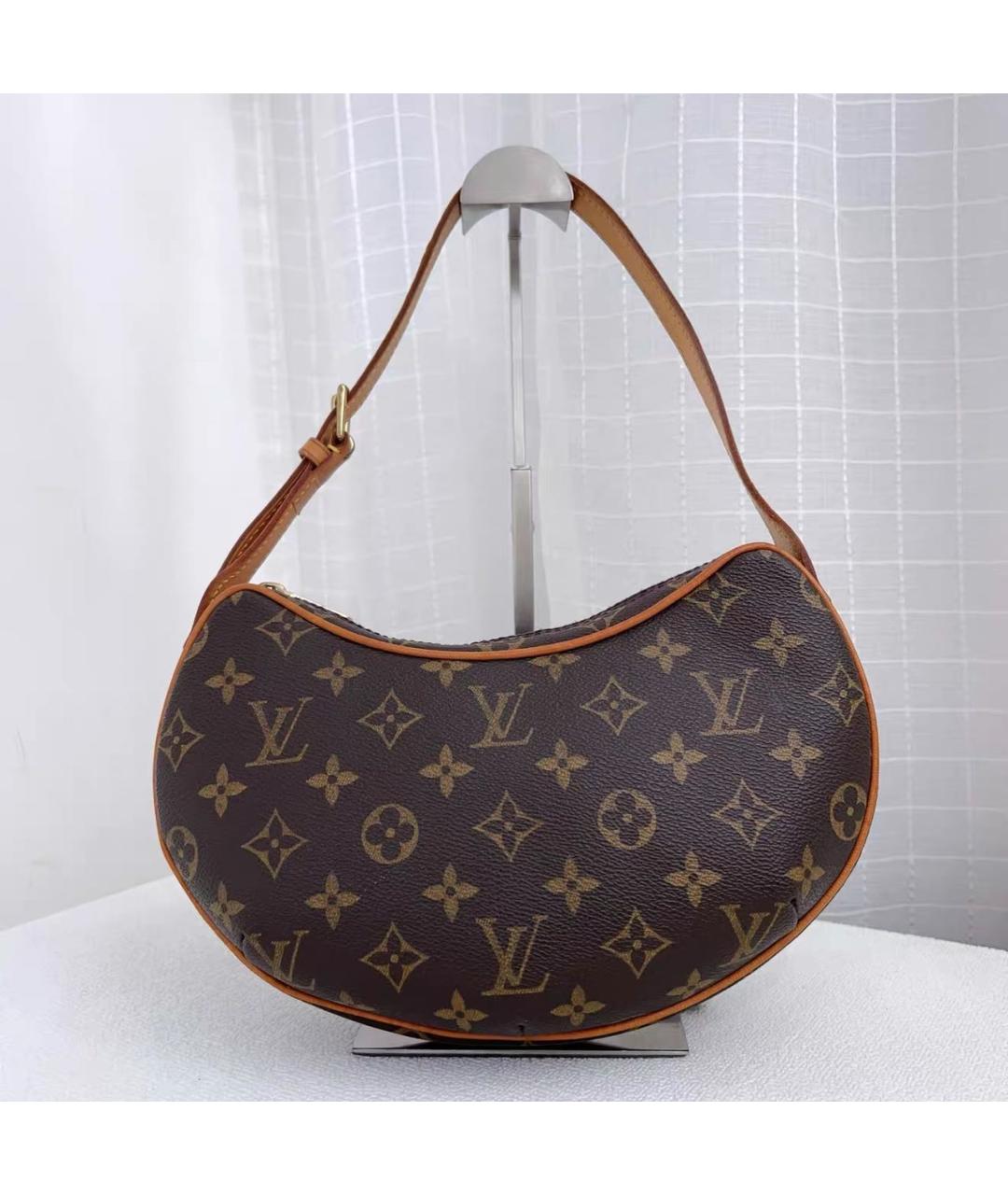 LOUIS VUITTON Коричневая кожаная сумка с короткими ручками, фото 2