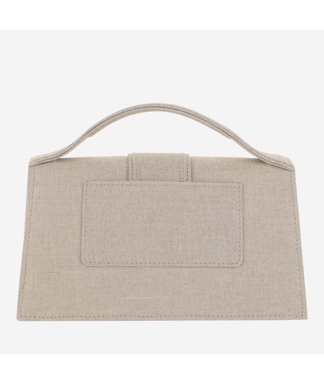 JACQUEMUS Бежевая сумка с короткими ручками, фото 3