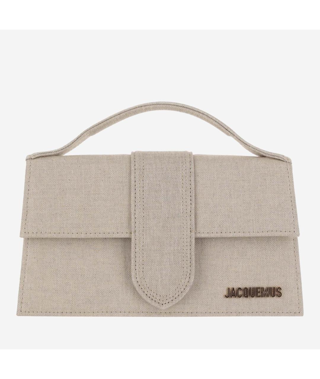 JACQUEMUS Бежевая сумка с короткими ручками, фото 6