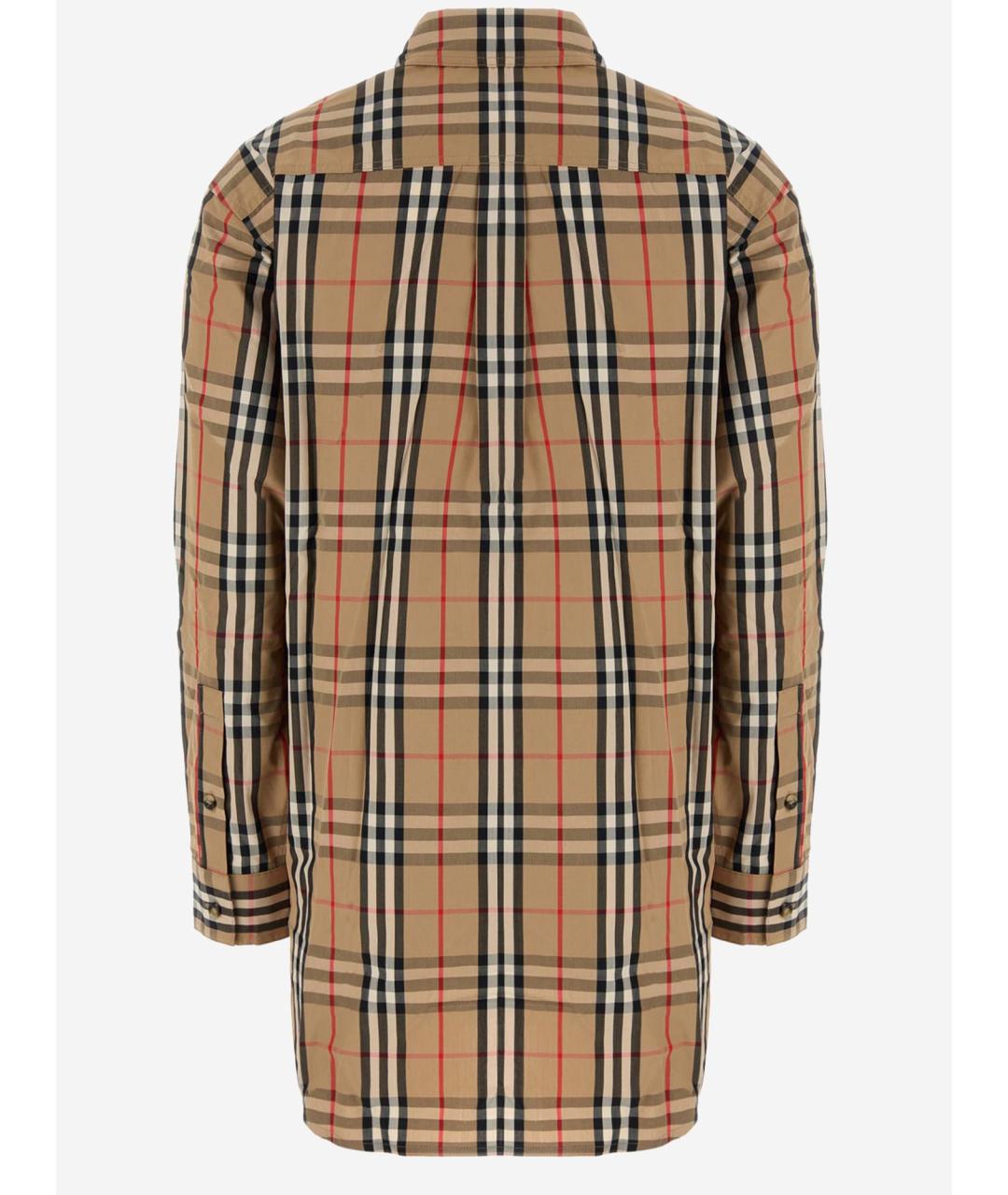 BURBERRY Бежевая хлопковая рубашка, фото 2