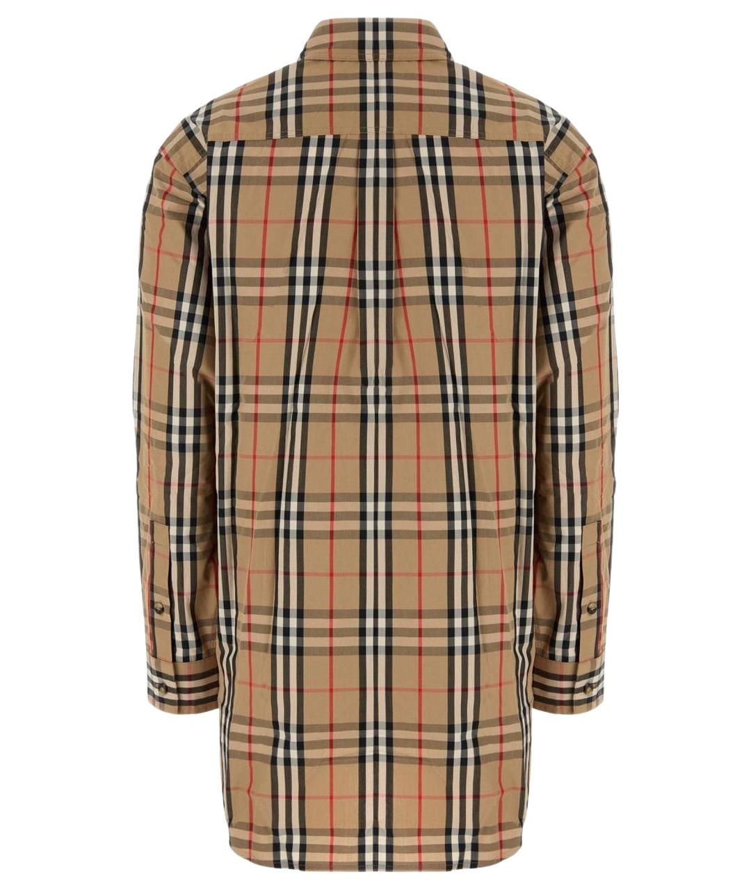 BURBERRY Бежевая хлопковая рубашка, фото 2