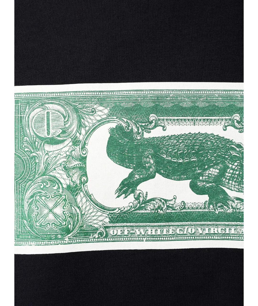 OFF-WHITE Черная хлопковая футболка, фото 6