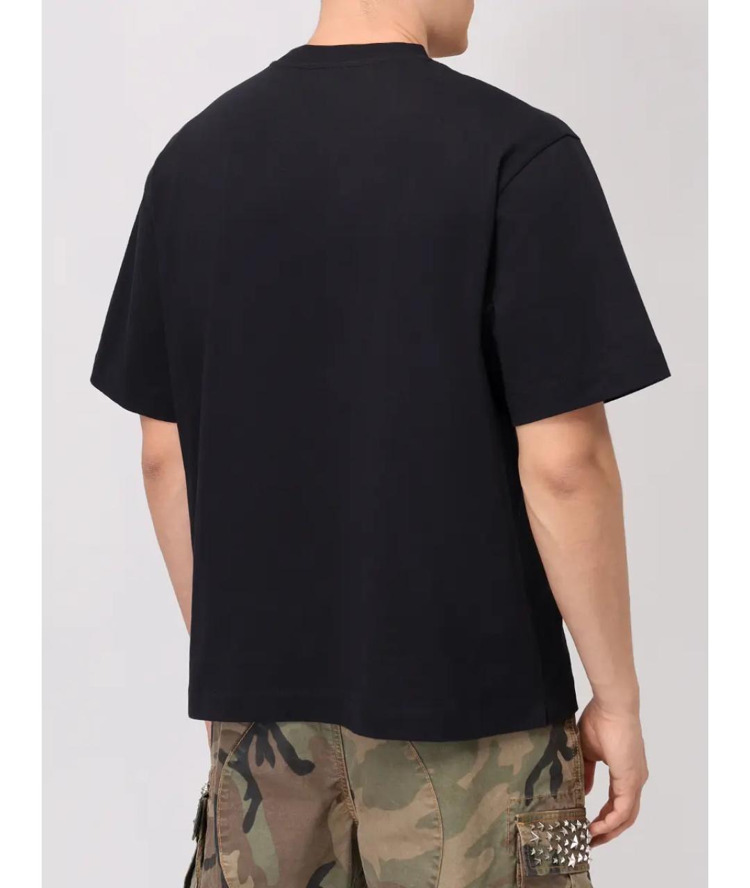 OFF-WHITE Черная хлопковая футболка, фото 3