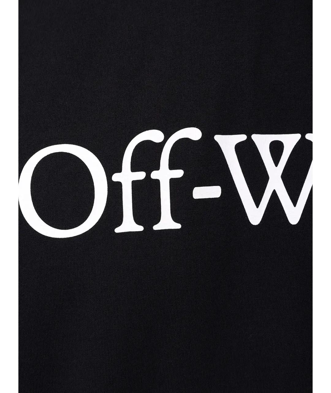 OFF-WHITE Черная хлопковая футболка, фото 6