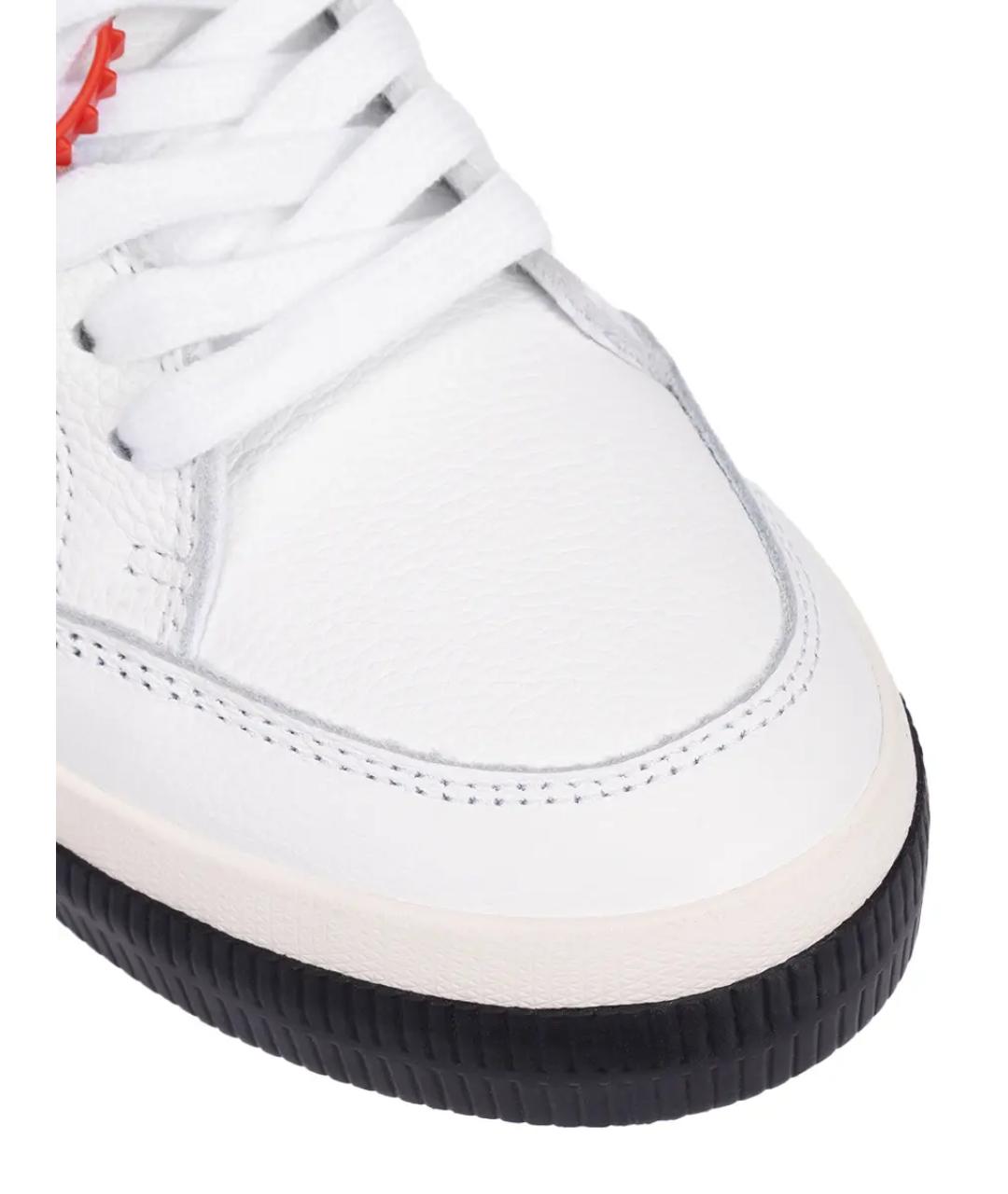 OFF-WHITE Белые кожаные кеды, фото 5