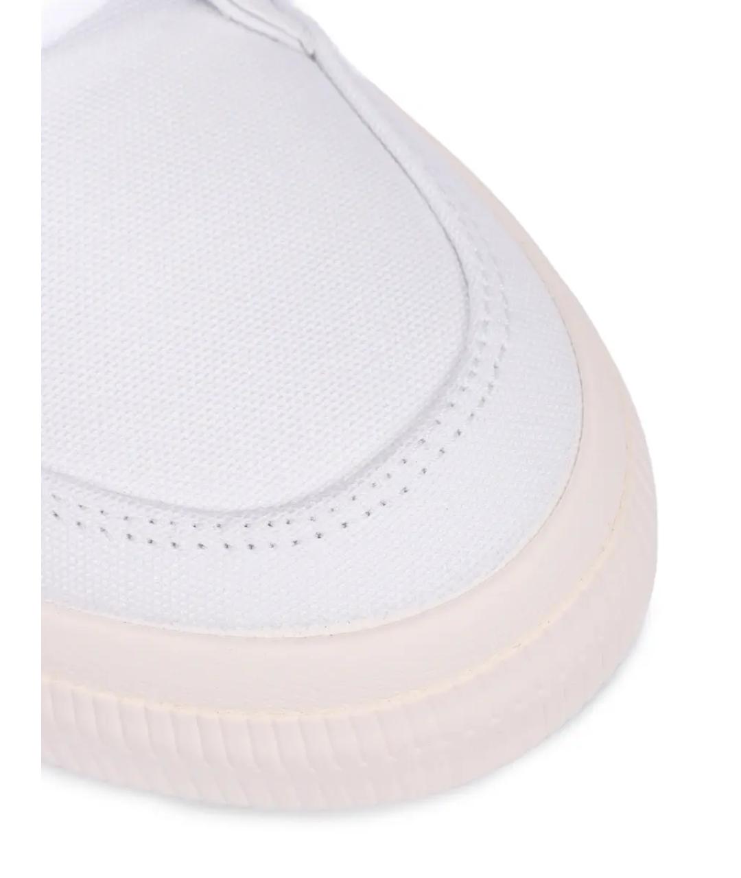 OFF-WHITE Белые текстильные кеды, фото 5