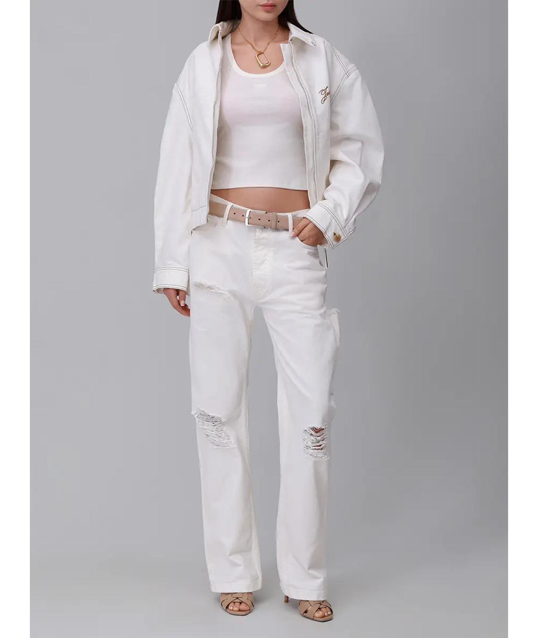 JACQUEMUS Белая хлопковая куртка, фото 2