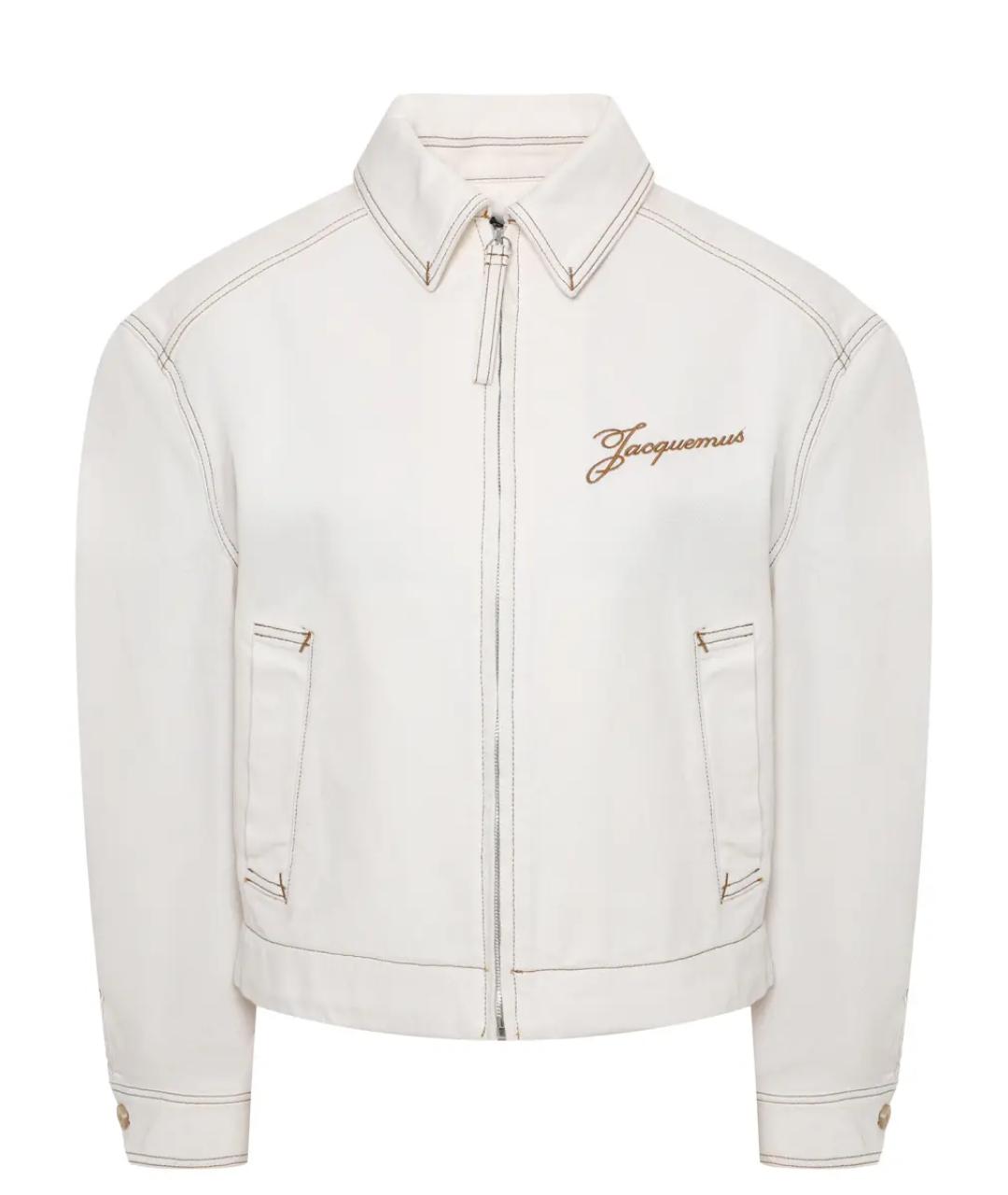 JACQUEMUS Белая хлопковая куртка, фото 1