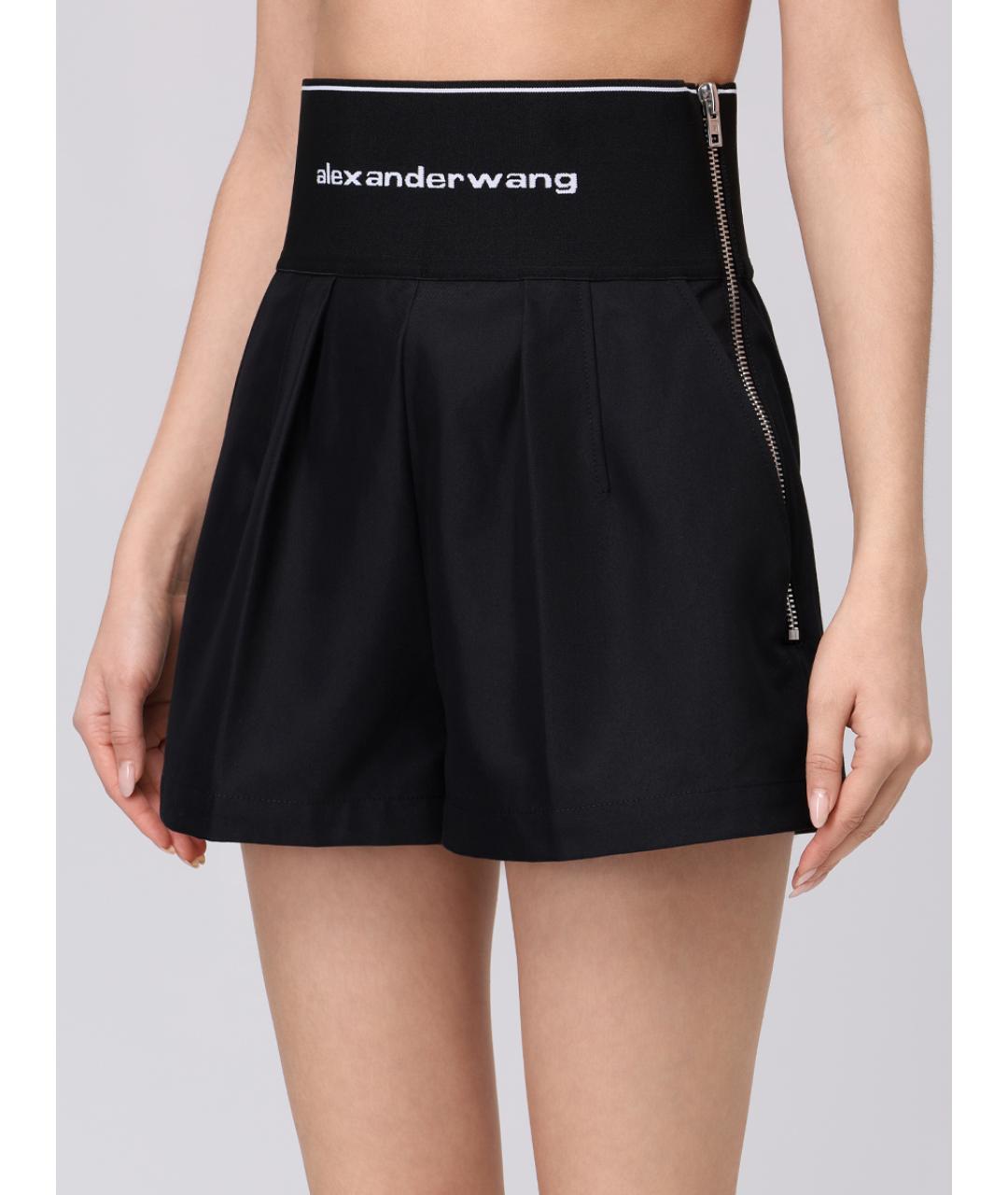 ALEXANDER WANG Черные хлопковые шорты, фото 4