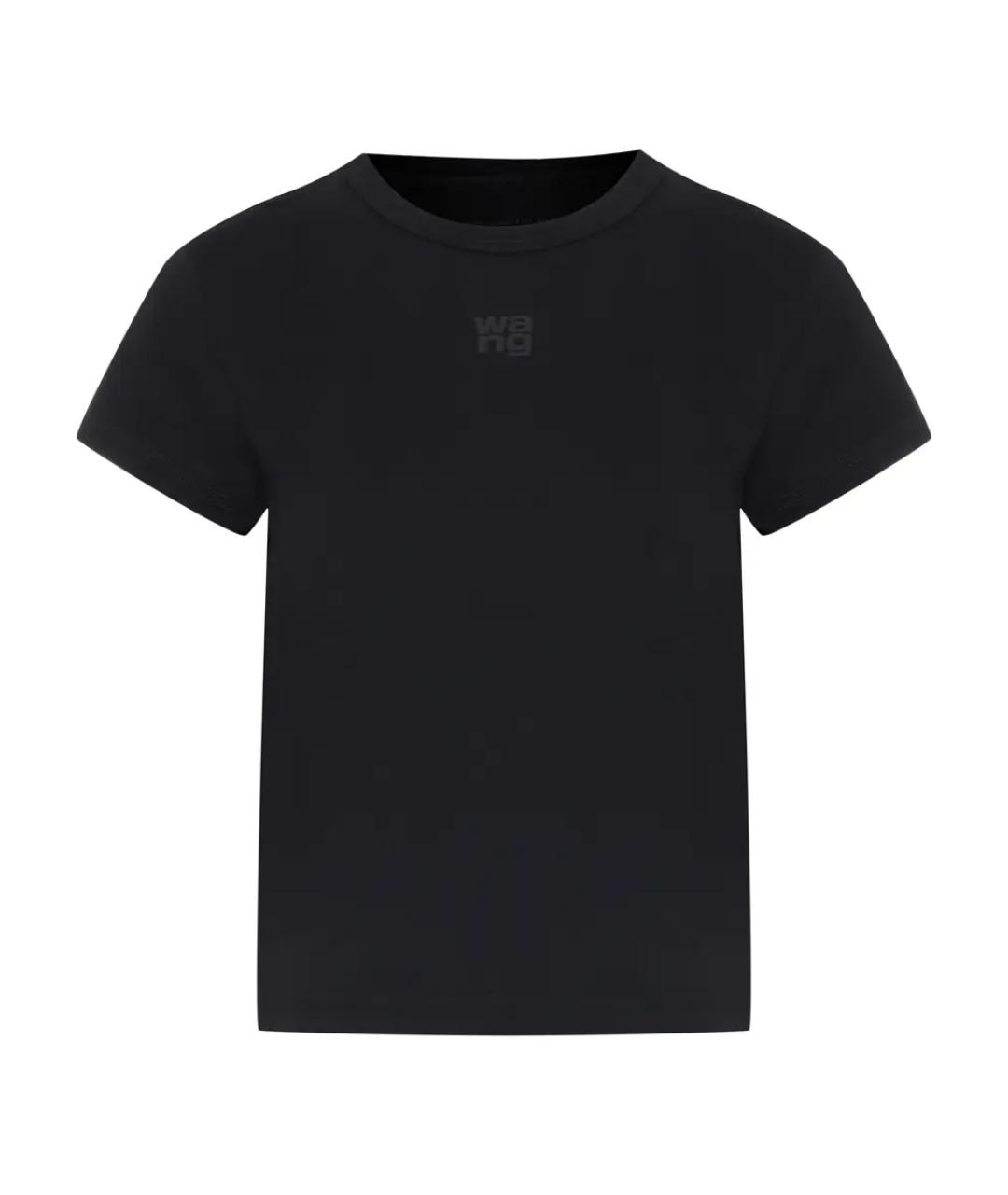 ALEXANDER WANG Черная хлопковая футболка, фото 1