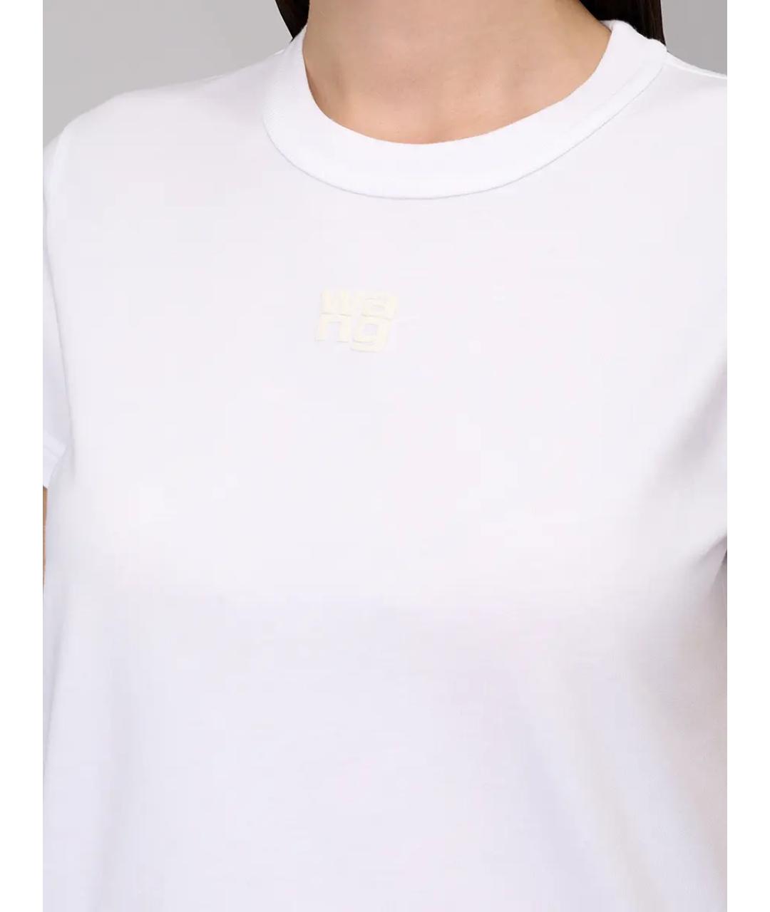 ALEXANDER WANG Белая хлопковая футболка, фото 5